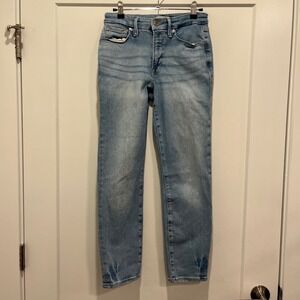 Good American Good Legs Skinny Jeans Light Wash Size 6/28 GLCIBD731T Indigo014